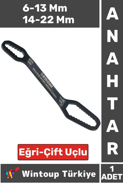 Premium Yüksek Kaliteli Tamir Montaj Sıkma 6-13 Mm 14-22 Mm Çoklu Çift Uçlu Eğri Anahtar