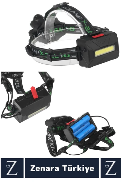 Premium Kamp Avcı Balıkçı Deprem Yüksek Mesafeli 250-400 Metre Net Işık 8 Mod Güçlü KAFA LAMBASI - 4