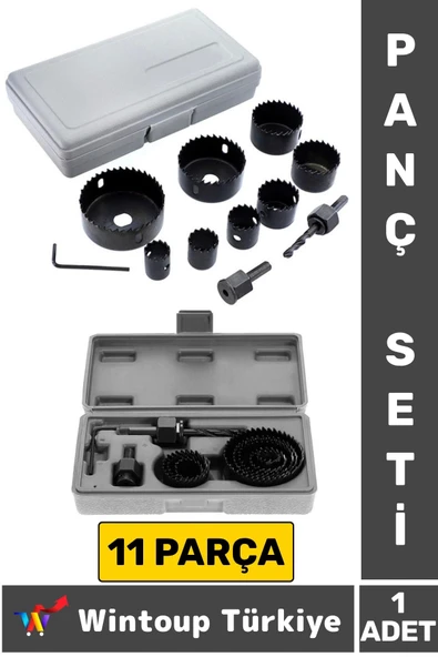 Premium Ağaç Kesme Testere Matkap Ucu Takımı Alçıpan Tavan Kesme 11 Parça PANÇ SETİ