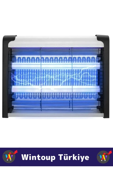 Premium Güçlendirilmiş UV Çift Florasanlı Zincir Askılı 6 Watt Sinek Sivrisinek Kara Sinek Öldürücü - 2