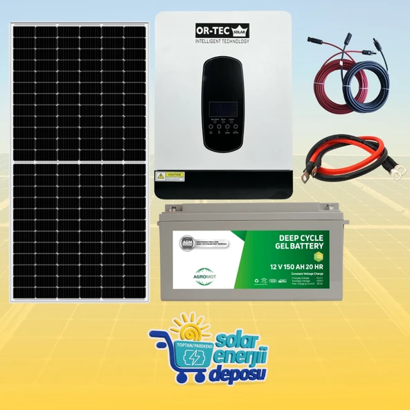 Solar Enerji Deposu 3000W Büyütülebilir Eco Solar Enerji Paketi