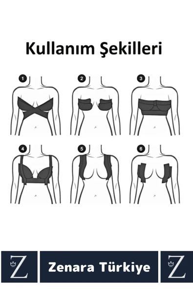 Kadın Göğüs Dikleştirici Kaldırıcı Göğüs Ucu Gizleyen Sütyen Meme Kaldırıcı 5 Mt X 5 Cm Ten Bant - 3