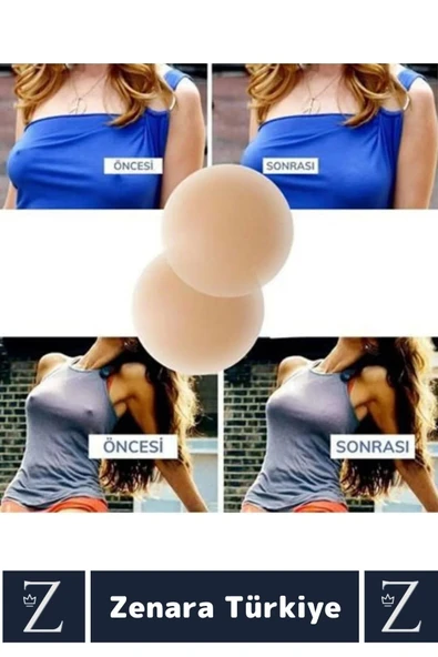 Yüksek Kaliteli Kadın İç Giyim Göğüs Ucu Meme Kapatan Gizleyen %100 Silikon Ten Nipple Ped 1 Çift - 2