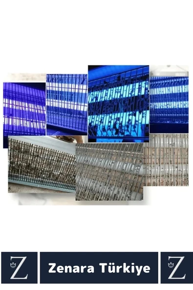 Yüksek Kaliteli UV Çift Florasanlı Zincir Askılı 6 Watt Ev Ofis Sinek Sivrisinek Kara Sinek Öldürücü - 3