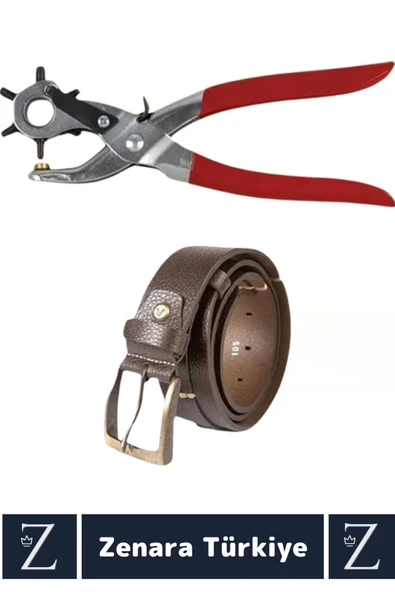 Yüksek Kaliteli Pratik Deri Plastik Delik Uç Açıcı 6 Farklı Uçlu Ayarlanabilir Kemer Delme Pensesi - 2