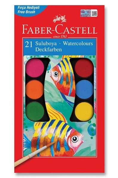 Canson Çok Amaçlı Sanatsal Blok A5 200 gr 20 Yaprak 1 Adet 21 Renk Sulu Boya Fırça Palet Spatula Fırça Temizleme Kabı - 2