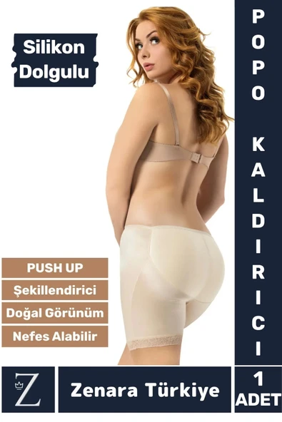 Kaymaz İz İç Göstermez PUSH UP Popo Kaldırıcı Şekillendiren Silikon Dolgulu Destekli Şort Korse