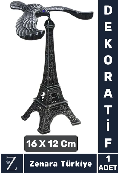 Yüksek Kaliteli Dekoratif Koleksiyon Moda Ev Ofis Hediyelik Çok Şık KARTAL Süslemeli EYFEL KULESİ ürün görseli