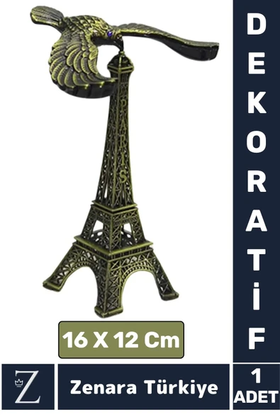 Premium Dekoratif Koleksiyon Moda Ev Ofis Hediyelik Çok Şık KARTAL Süslemeli EYFEL KULESİ ürün görseli