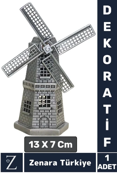 Premium Yüksek Kaliteli Dayanıklı Dekoratif Koleksiyon Moda Ev Ofis Hediyelik Çok Şık YEL DEĞİRMENİ