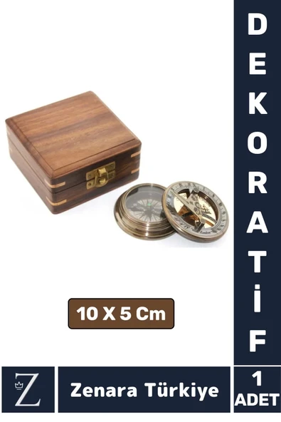 Dekoratif Erkek Arkadaş Sevgili Özel Denizci Temalı Koleksiyon Hediye PİRİNÇ Ahşap Kutu PUSULA ürün görseli