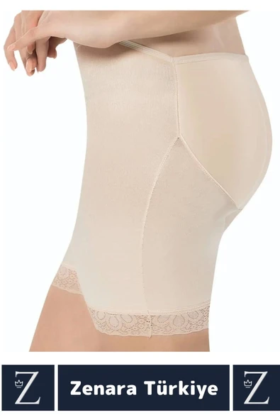 Kaymaz İz İç Göstermez PUSH UP Popo Kaldırıcı Şekillendiren Silikon Dolgulu Destekli Şort Korse - 3