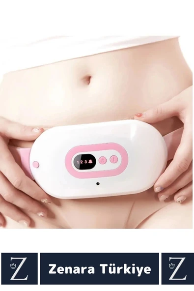 Kompakt Sıcak Tutan Titreşimli 3 Sıcaklık Ayarı Regl Adet Ağrı Sancı Azaltan Dijital Özel Gün Kemeri - 2