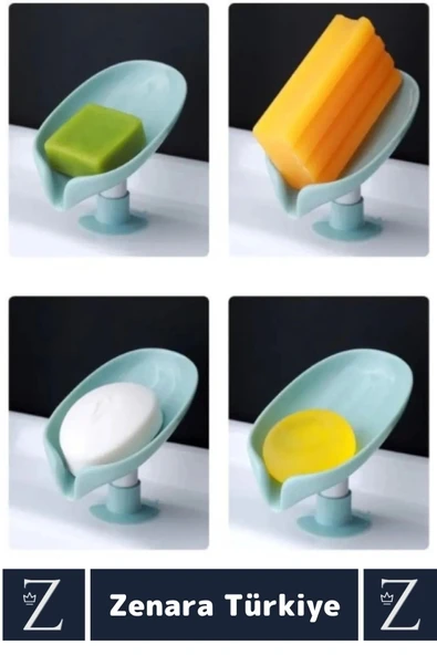 Banyo Mutfak Lavabo Sabun Montajsız Giderli Küflenme Kuruma Koku Önleyen Vantuzlu SABUNLUK 2 Adet - Resim 2