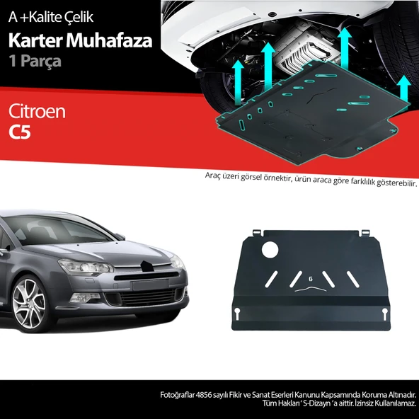 Citroen C5 1.6 Otomatik Ve Manuel Vites Çelik Karter Muhafaza 2008 - 2017 ürün görseli