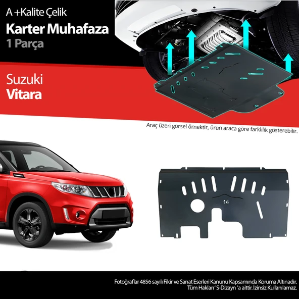 Suzuki Vitara Çelik Karter Muhafaza 2019 2020 2021 2022 2023 2024 2025