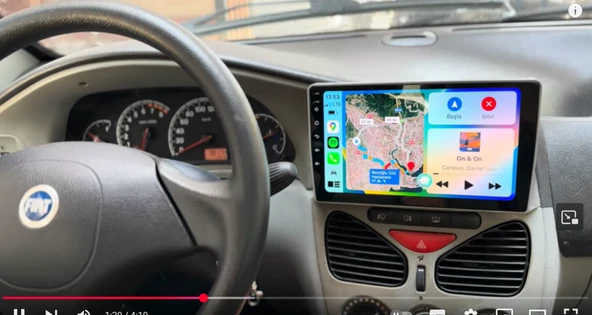 Blueway Fiat ALBEA(2002-2004) 9''android Gerçek 2+32 GB / 4 Çekirdek 1.6ghz / Wıfı 5.0ghz / Bt 5.4-Kablosuz Carplay-Ahd Hd kamera hediye - 2
