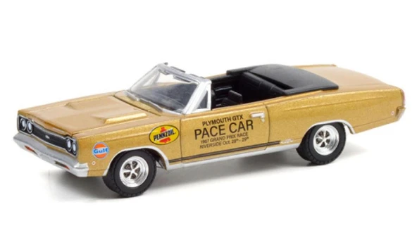 Greenlight Plymouth GTX Hemi Cabriolet Pace Car 1/64 Model Araba