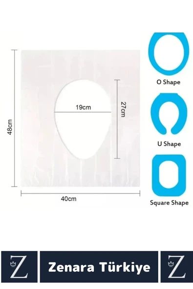 Çanta Boy AVM Tuvalet Günlük Tek Kullanımlık Hijyenik Tam Kaplama Klozet Kapak Poşeti 50 Adet - 5