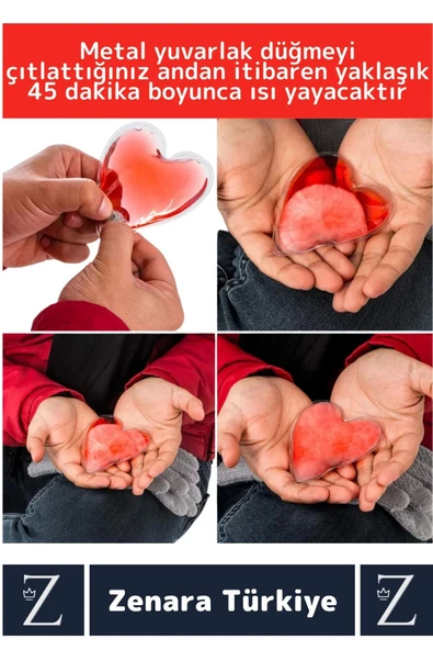 Özel Tasarım El Isıtıcısı Kamp Outdoor Gündelik Sevgiliye Hediye Çok Şık Sihirli Jel KALP Cep Sobası - 3