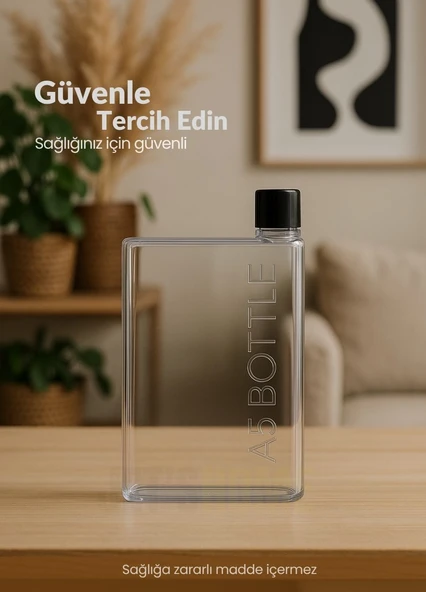 Slim A5 Matara Akıtmaz Yer Kaplamaz BPA Free Çanta Uyumlu Suluk 420 ml - 2