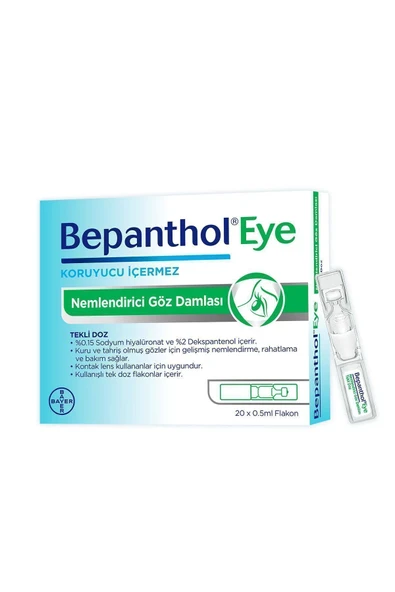 Bepanthol Eye Nemlendirici Göz Damlası Tekli Doz 20x0.5ml - 2