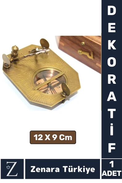 Dekoratif Koleksiyon Erkek Arkadaş Sevgililer Günü Koleksiyon Hediye PİRİNÇ Ahşap Kutu PUSULA ürün görseli