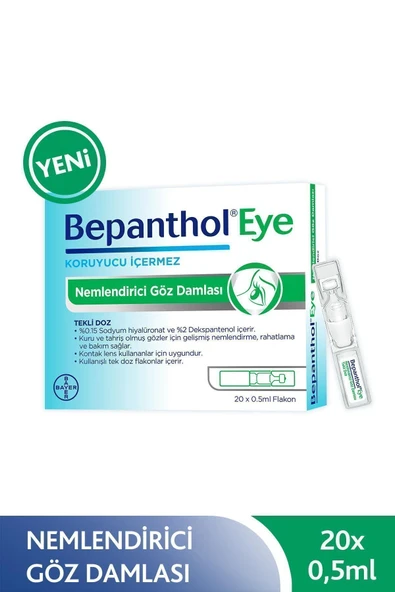 Bepanthol Eye Nemlendirici Göz Damlası Tekli Doz 20x0.5ml