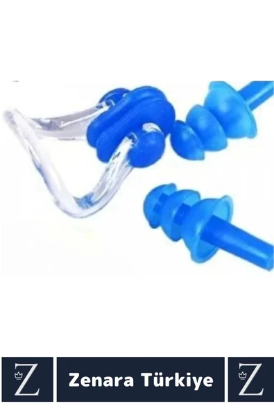 Yüksek Kaliteli Silikon Su Geçirmez Gürültü Önleyen Yıkanabilir Deniz Havuz Kulak Burun Tıkayıcı Set - 3