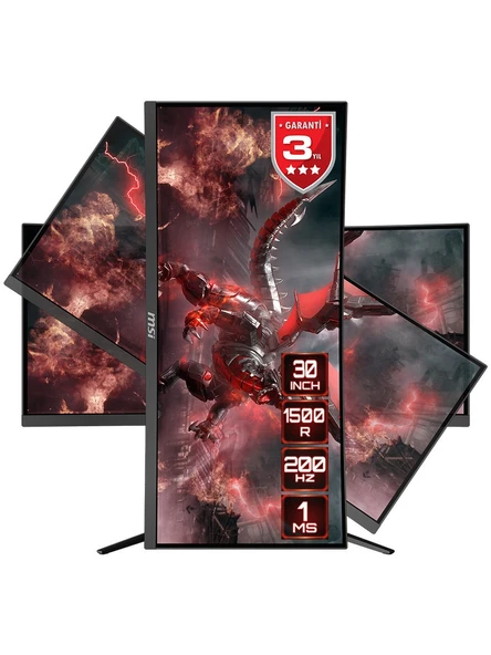 MSI Optix MAG301CR2 29.5" 1 ms WFHD Curved Pivot 200 Hz Oyuncu Monitörü - 5
