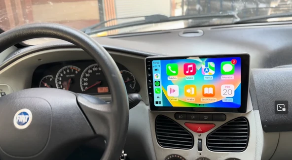 Blueway Fiat ALBEA(2002-2004) 9''android Gerçek 2+32 GB / 4 Çekirdek 1.6ghz / Wıfı 5.0ghz / Bt 5.4-Kablosuz Carplay-Ahd Hd kamera hediye