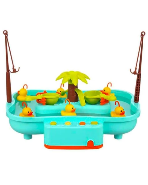 Pilli Havuzlu Ördek Yakalama Oyunu Turkuaz 02606 - 2
