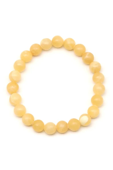 Kalsit Doğal Taş Bileklik 8 mm Küre Kesim - Resim 2