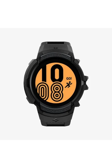 Spigen Galaxy Watch 5 / 4 (44mm) Kılıf & Kordon Kayış Rugged Armor Pro  Black Outlet