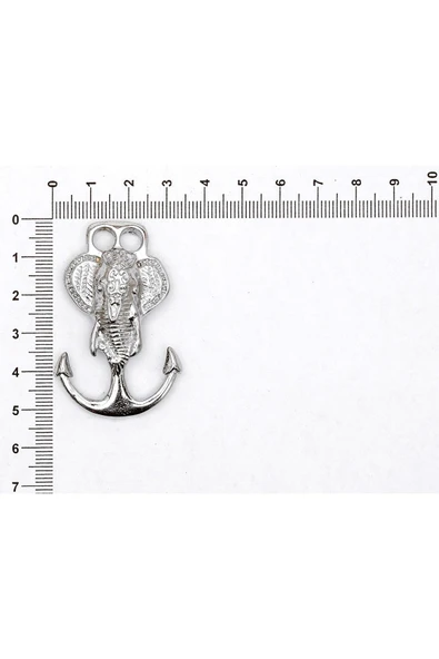 ŞEKİLLİ ÇİPA FİGÜRÜ İLE İLGİLİ  METAL AKSESUARLAR VE KOLYE UÇLARI - Resim 4