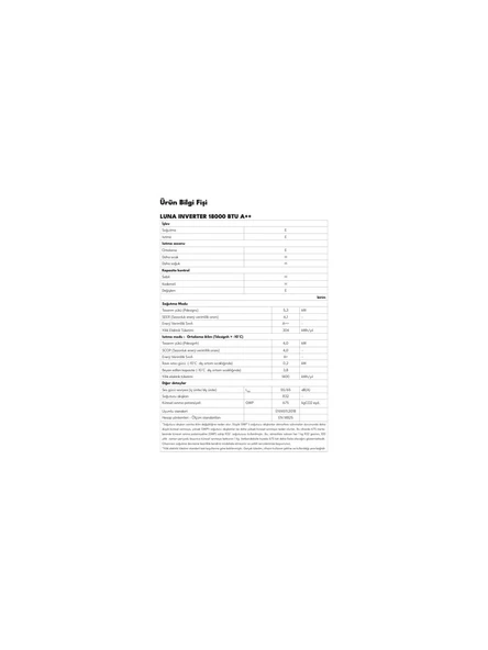 Regal Luna Inverter A++ 18000 BTU Duvar Tipi Klima - 8