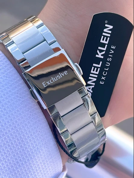 Daniel Klein Çelik Kordon Kronometreli Kadran Tasarımı 3 Atm Suya Dayanıklı Erkek Kol Saati 10582.6 - Resim 5