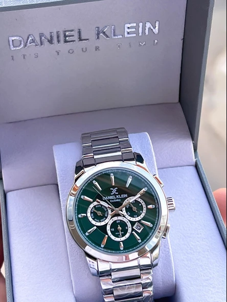 Daniel Klein Çelik Kordon Kronometreli Kadran Tasarımı 3 Atm Suya Dayanıklı Erkek Kol Saati 14031.7 - Resim 7