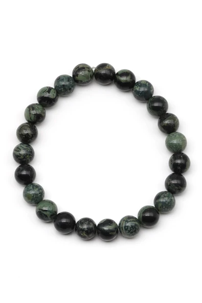 Kanbaba Jasper Doğal Taş Bileklik 8 mm Küre Kesim - Resim 2