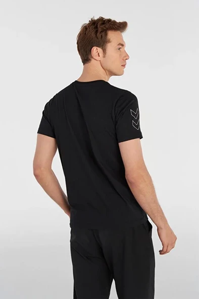 hummel Elemental Chevron Cotton Tee Siyah Erkek T-Shirt - 2