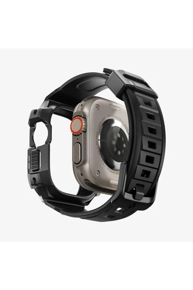 Spigen Apple Watch 49mm (Ultra 2/1) Kılıf & Kordon Kayış Rugged Armor Pro Outlet - 4