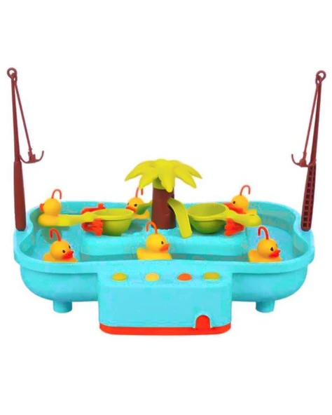 Pilli Havuzlu Ördek Yakalama Oyunu Mavi 02606 - 2