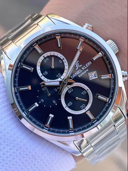 Daniel Klein Çelik Kordon Kronometreli Kadran Tasarımı 3 Atm Suya Dayanıklı Erkek Kol Saati 10582.1 ürün görseli