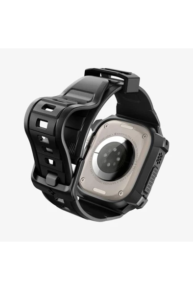 Spigen Apple Watch 49mm (Ultra 2/1) Kılıf & Kordon Kayış Rugged Armor Pro Outlet - 5