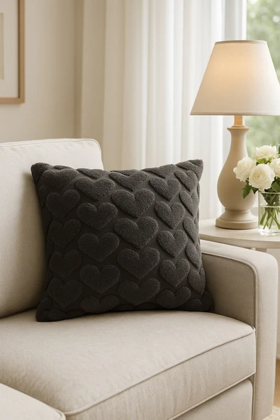 1 Adet Füme Kalpli Pofuduk Kırılent Kılıfı 42x42 cm