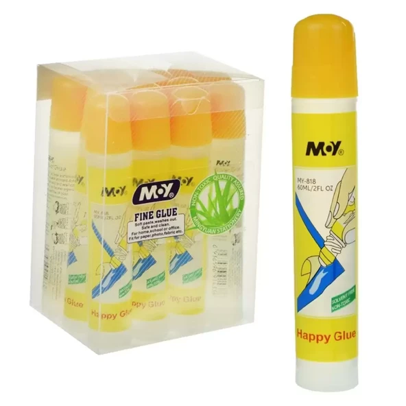 Homix Happy Glue Çok Amaçlı Sıvı Yapıştırıcı 60 Gr (1 Kutu/12 Adet)