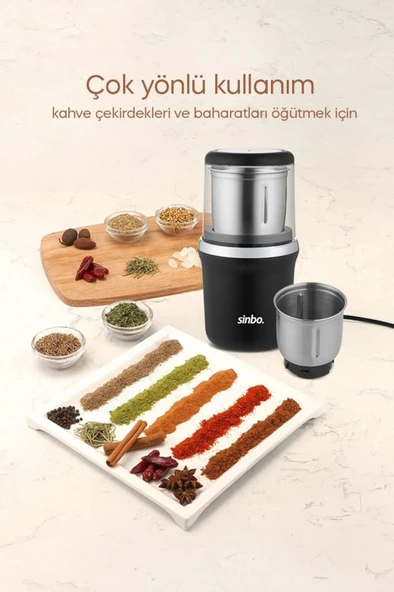 Sinbo Kahve Ve Baharat Öğütücü Krom Scm-2982 - 3
