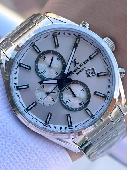 Daniel Klein Çelik Kordon Kronometreli Kadran Tasarımı 3 Atm Suya Dayanıklı Erkek Kol Saati 10582.9 ürün görseli
