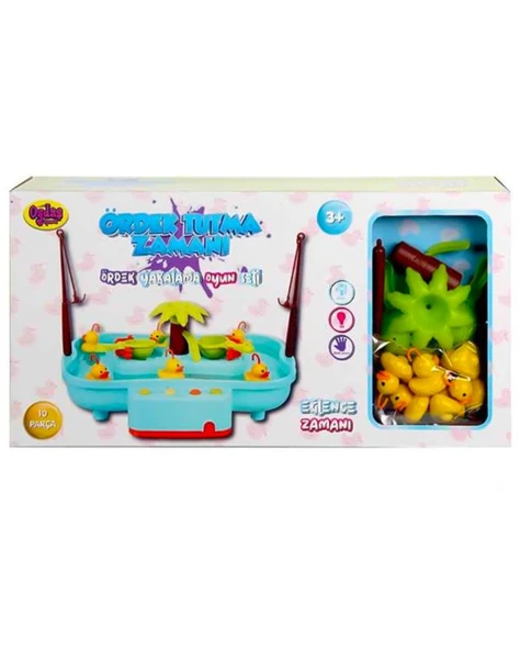 Pilli Havuzlu Ördek Yakalama Oyunu Pembe 02606