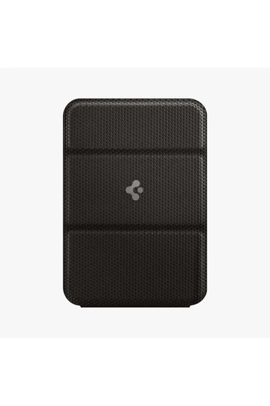 Spigen Apple iPhone 15 / iPhone 14 / iPhone 13 / iPhone 12 Serileri için Smart Fold Manyetik Cüzdan MagSafe Gunmetal Outlet - 7